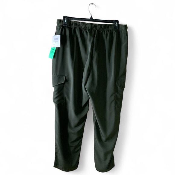 89th + Madison Slack Pants Womens Plus 16 Elastic Waist Drawstring Active NWT - Picture 2 of 11